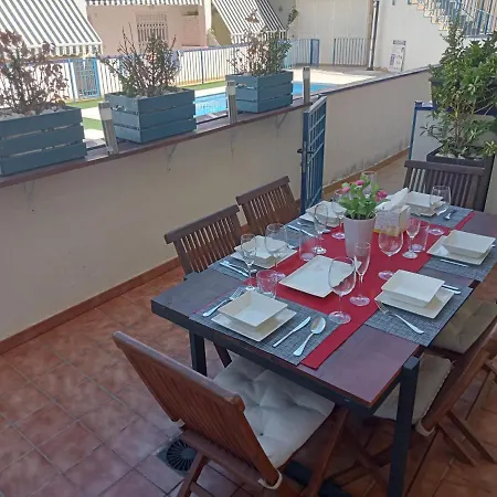 Playa Almarda Corinto, Piscina, Wifi,2 Terrazas, Barbacoa,tranquilo Apartamento *